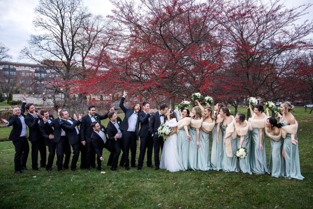 Wedding party at Canfield Casino