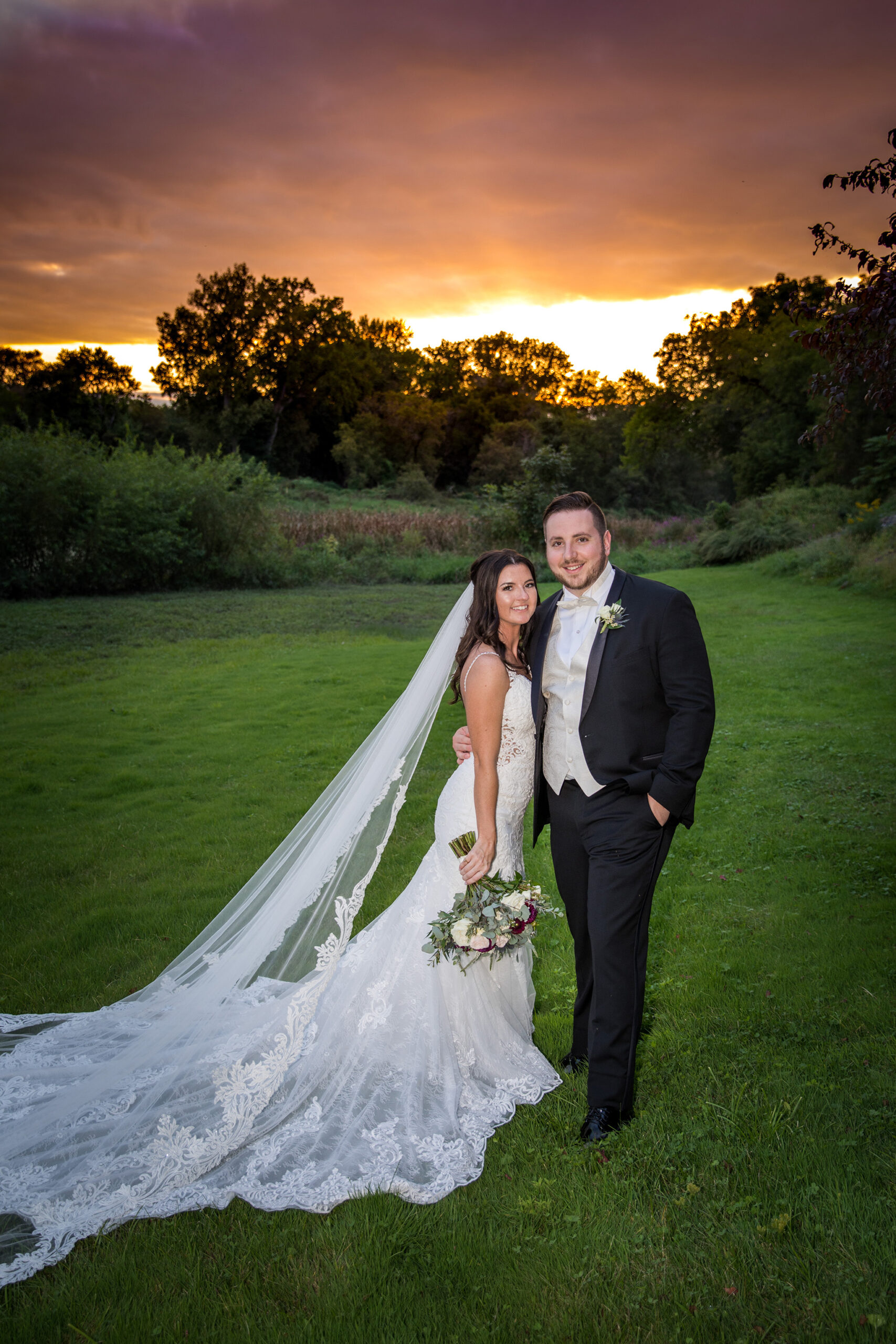 Sunset portrait at Glen Sanders Mansion Scotia