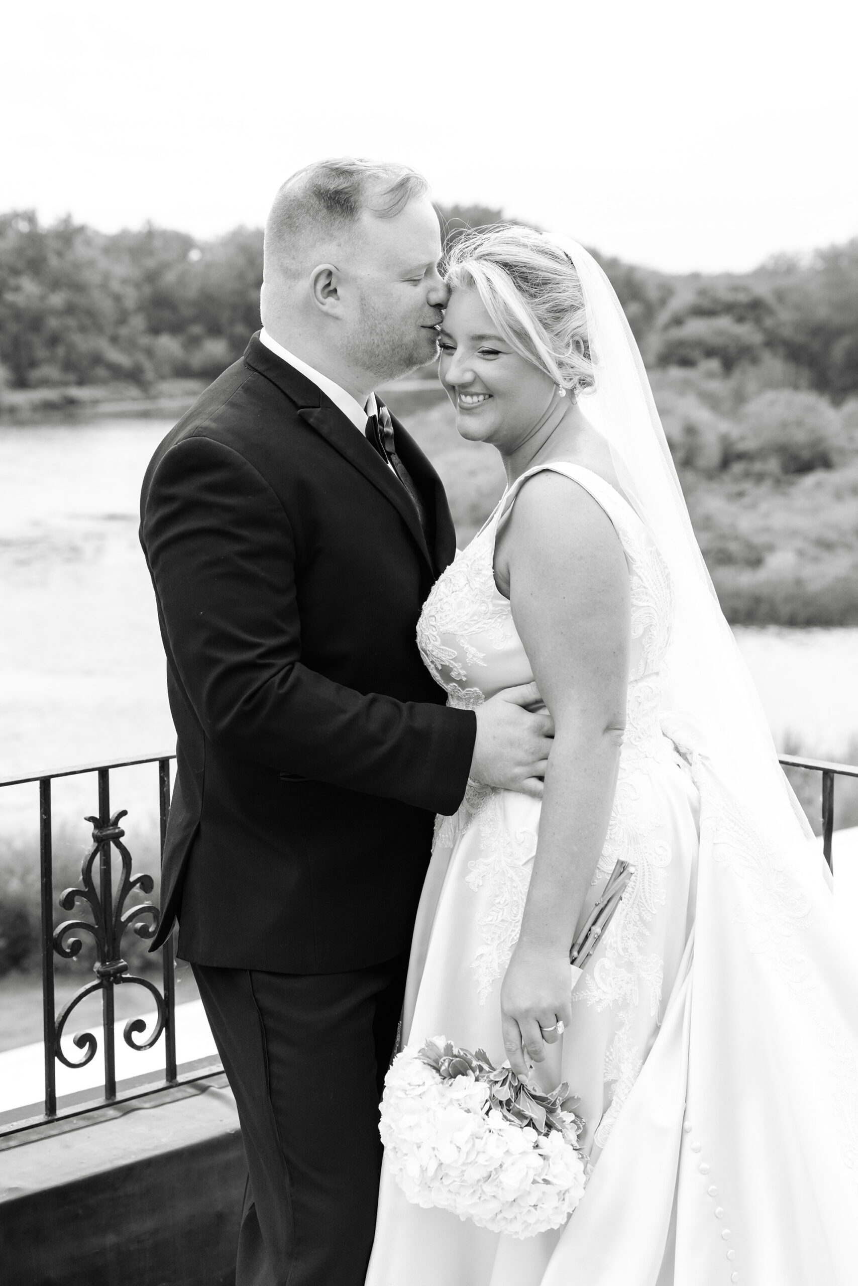 A newlywed couple at one of the wedding venues in Upstate NY