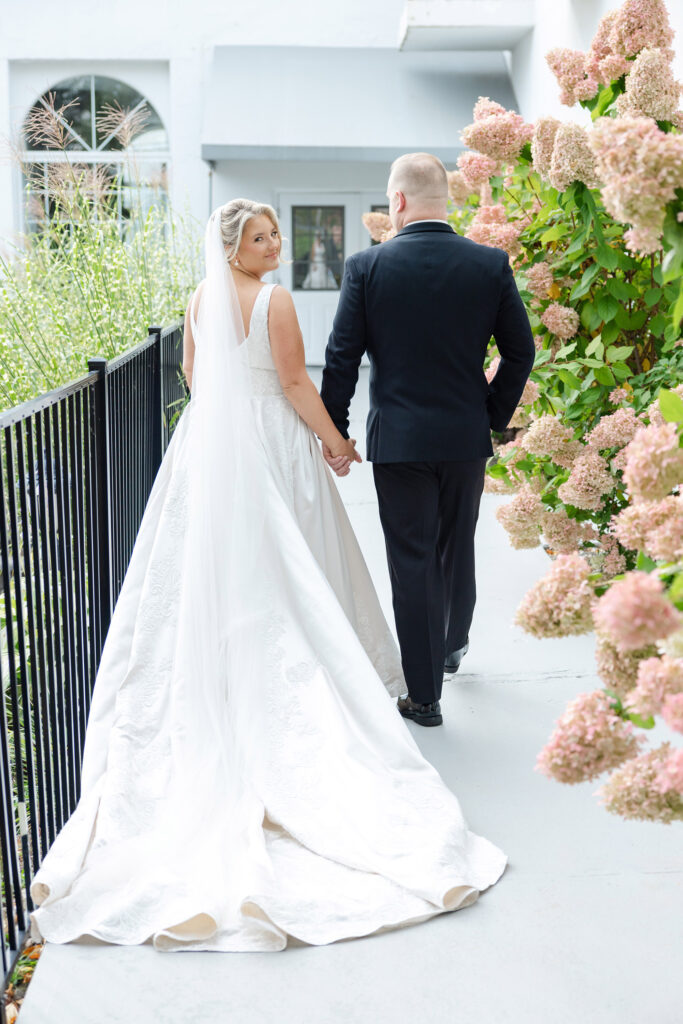 A newlywed couple at one of the wedding venues in Upstate NY