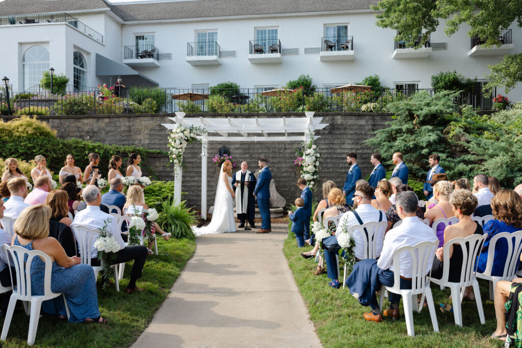 Photos of a bride and groom from a wedding at the Glen Sanders Mansion Scotia NY