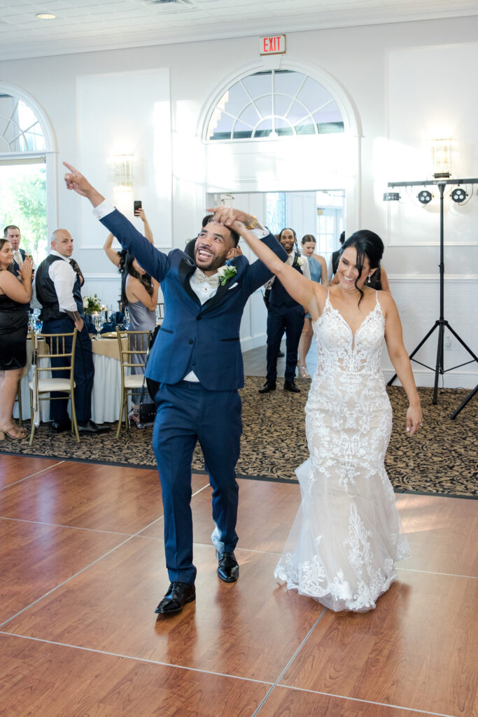 First dance at a wedding at the Hiland Park Country Club Queensbury, NY