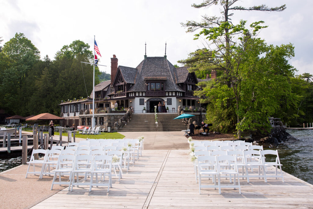 The Lake George Club by Lake george wedding photographer Caitlin Miller