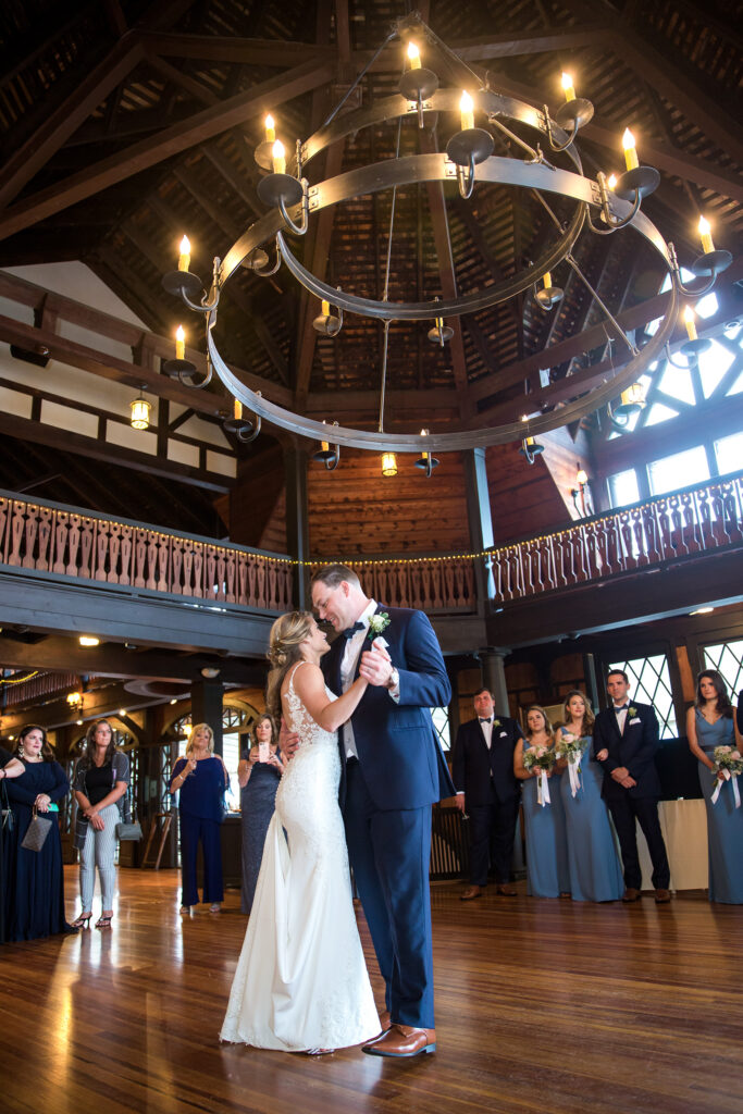 People dancing at the Lake George Club by Lake george wedding photographer Caitlin Miller