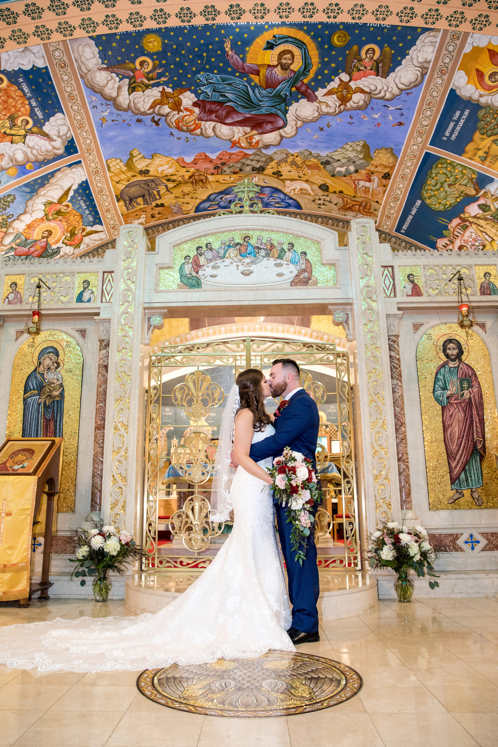 Bride and groom at the old daley on crooked lake by Lake george wedding photographer Caitlin Miller