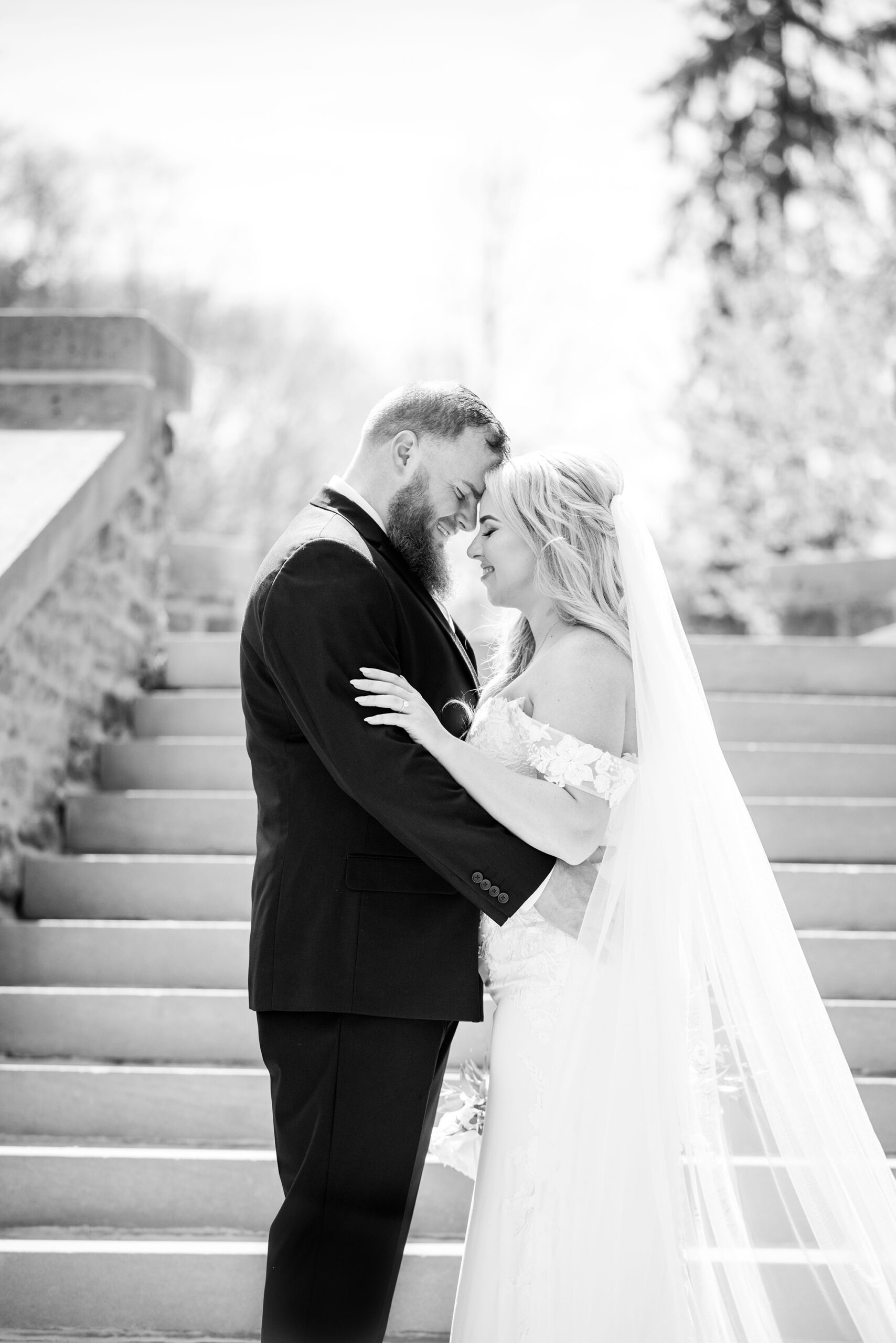 Bride and groom at a wedding at the otesaga cooperstown ny