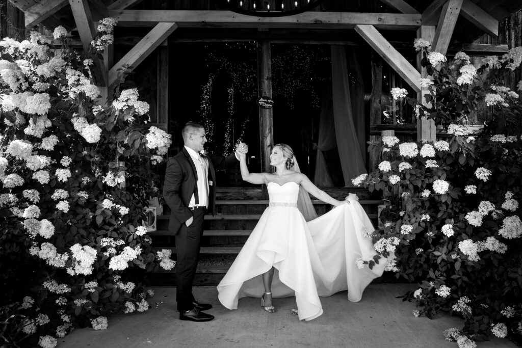 Newlyweds from a Promise Gardens of the Adirondacks wedding by Saratoga Springs photographer Caitlin Miller - one of our favorite Upstate NY wedding locations!