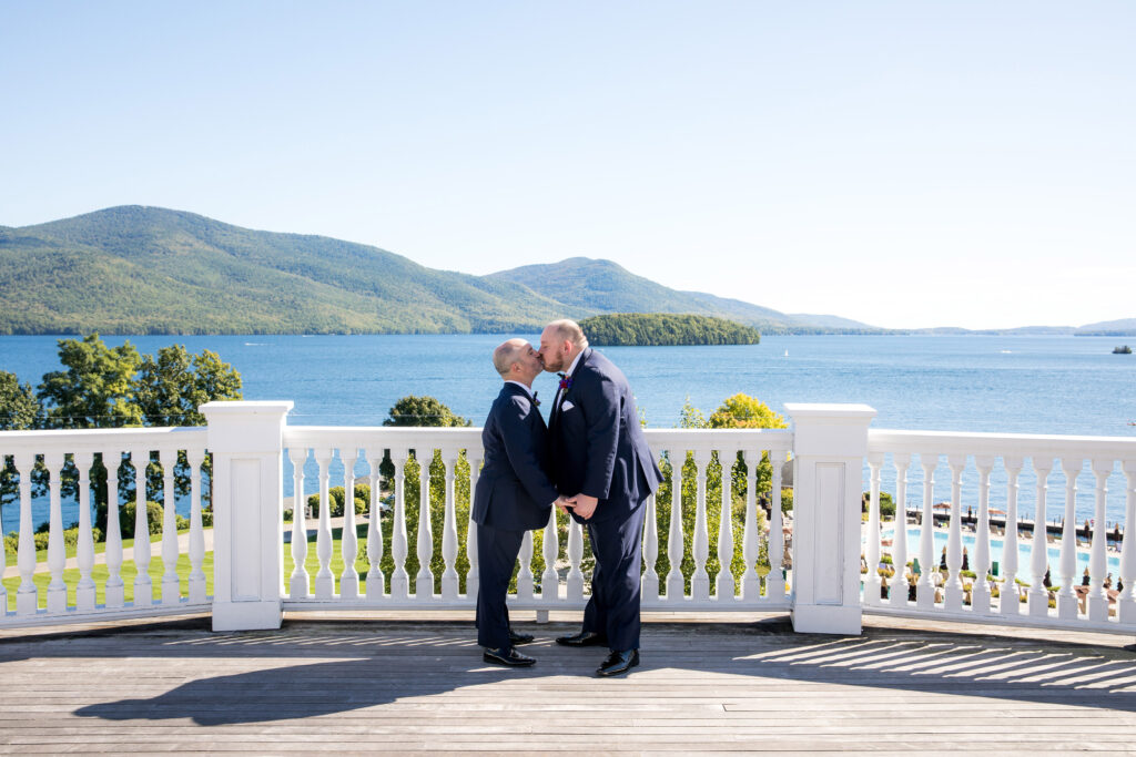 Same sex wedding portraits from a Lake George wedding at the Sagamore Resort on Lake George NY