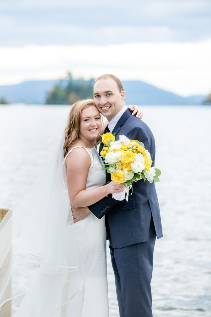 Couples photo from a Lake George wedding at one of our favorite lake george hotels - the Sagamore Resort on Lake George NY