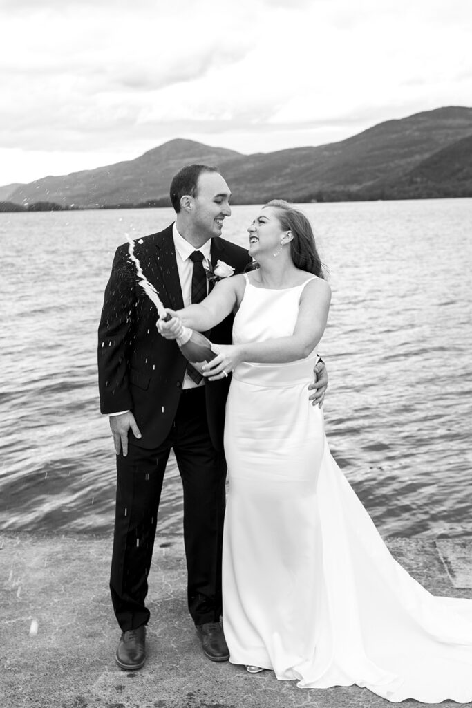 Couples photo from a Lake George wedding at one of our favorite lake george hotels - the Sagamore Resort on Lake George NY