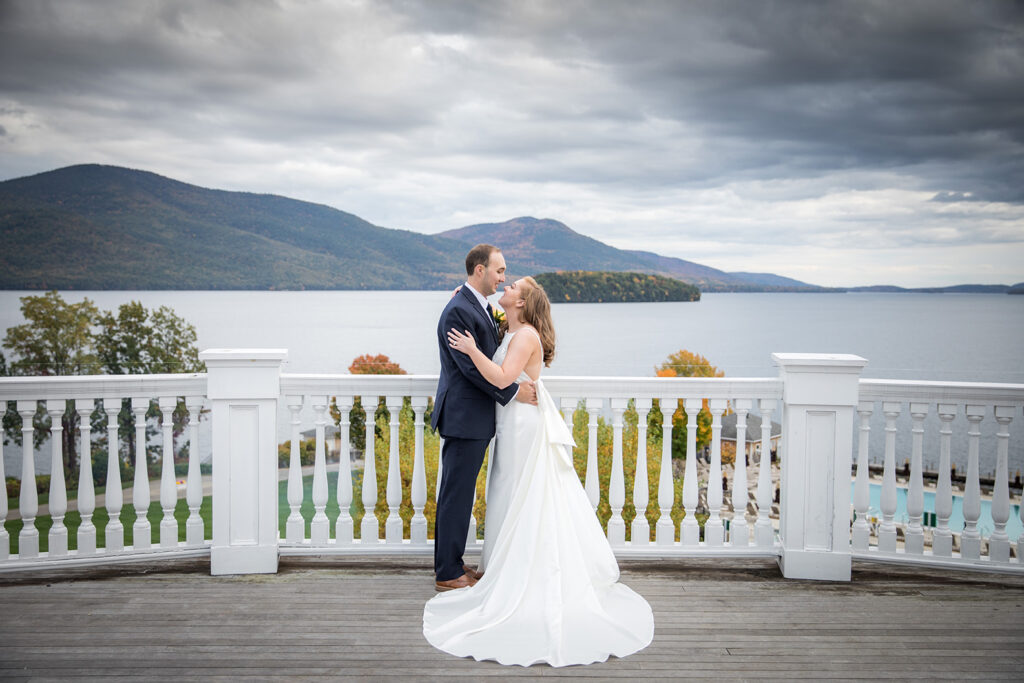 Couples photo from a Lake George wedding at one of our favorite lake george hotels - the Sagamore Resort on Lake George NY