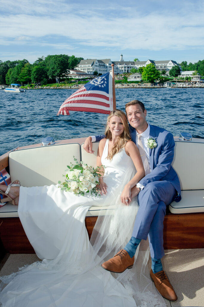 Bride and groom portraits from a Lake George wedding at the Sagamore Resort on Lake George NY