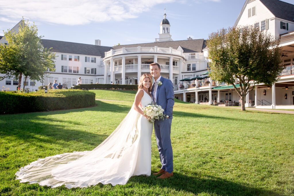 Bride and groom portraits from a Lake George wedding at the Sagamore Resort on Lake George NY