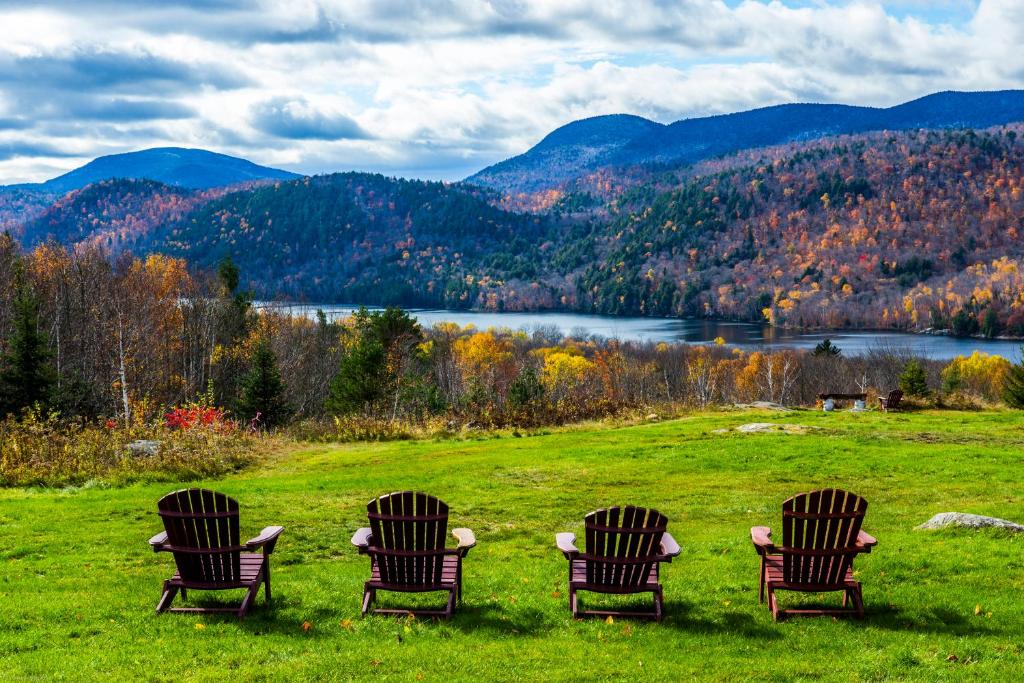 The main ceremony space at the Garnet Hill Lodge in Lake Placid Adirondacks