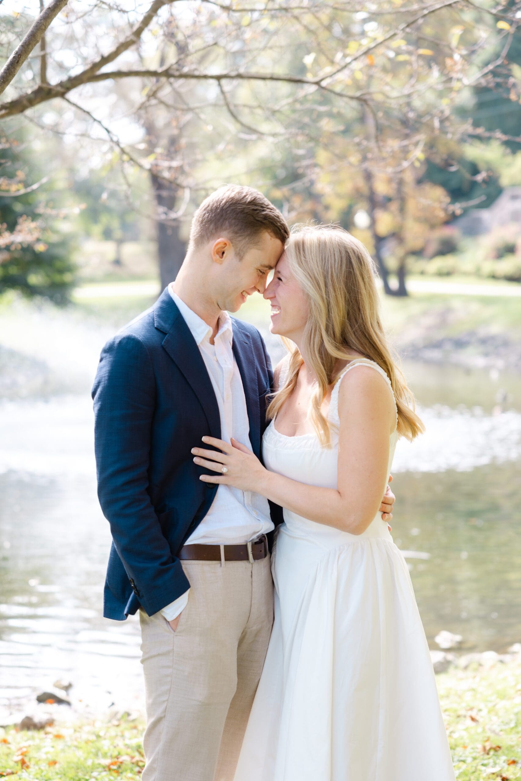 Photos from an engagement session at the Canfield Casino in Saratoga Springs by Saratoga Springs wedding photographer Caitlin Miller