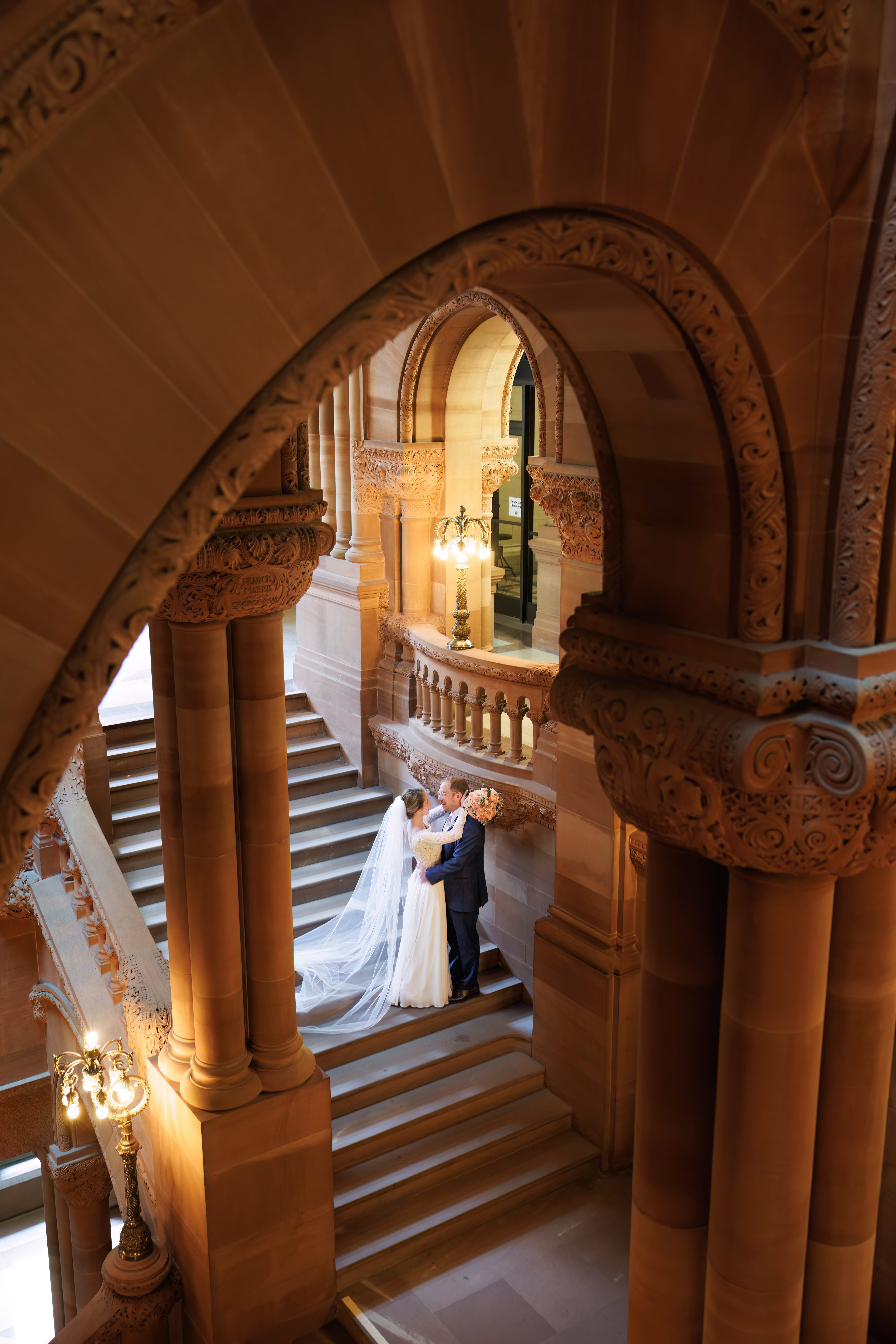Photos from an engagement session in Albany NY. Couple is getting married at the Adelphi Hotel in Saratoga Springs - Adirondacks by Saratoga Springs wedding photographer Caitlin Miller
