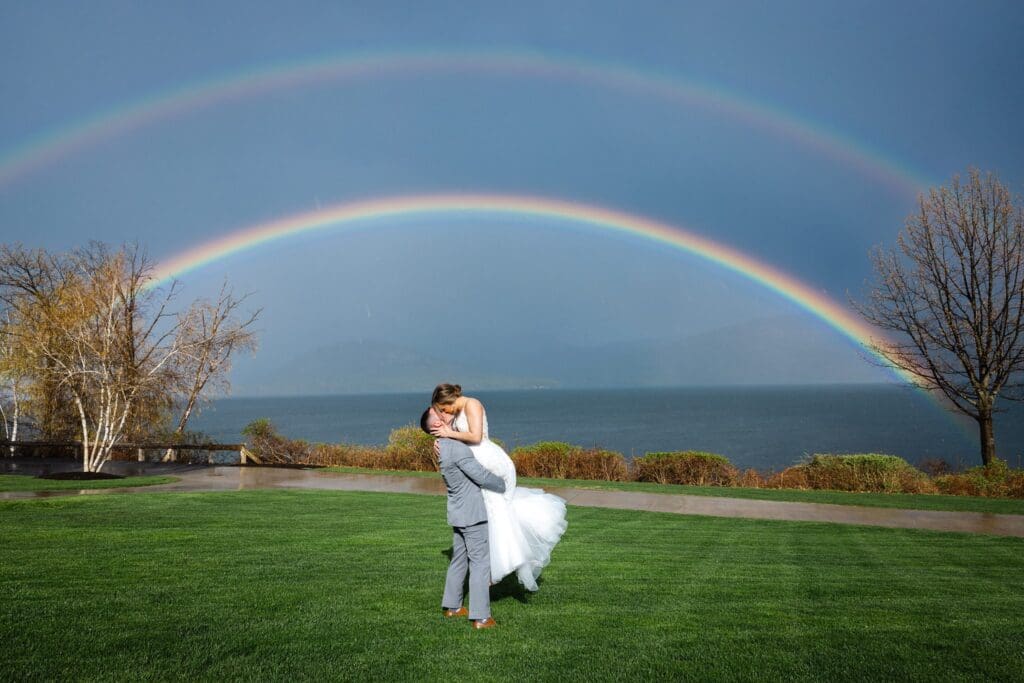 Photos from a stormy Sagamore Resort wedding on Lake George by Saratoga Springs wedding photographer Caitlin Miller