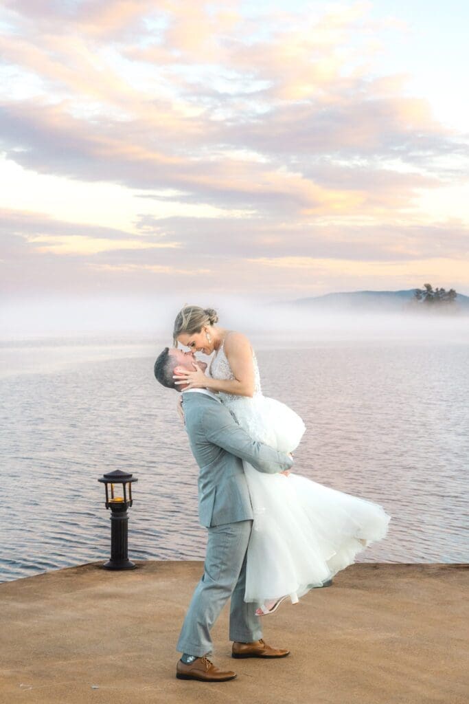 Photos from a stormy Sagamore Resort wedding on Lake George by Saratoga Springs wedding photographer Caitlin Miller