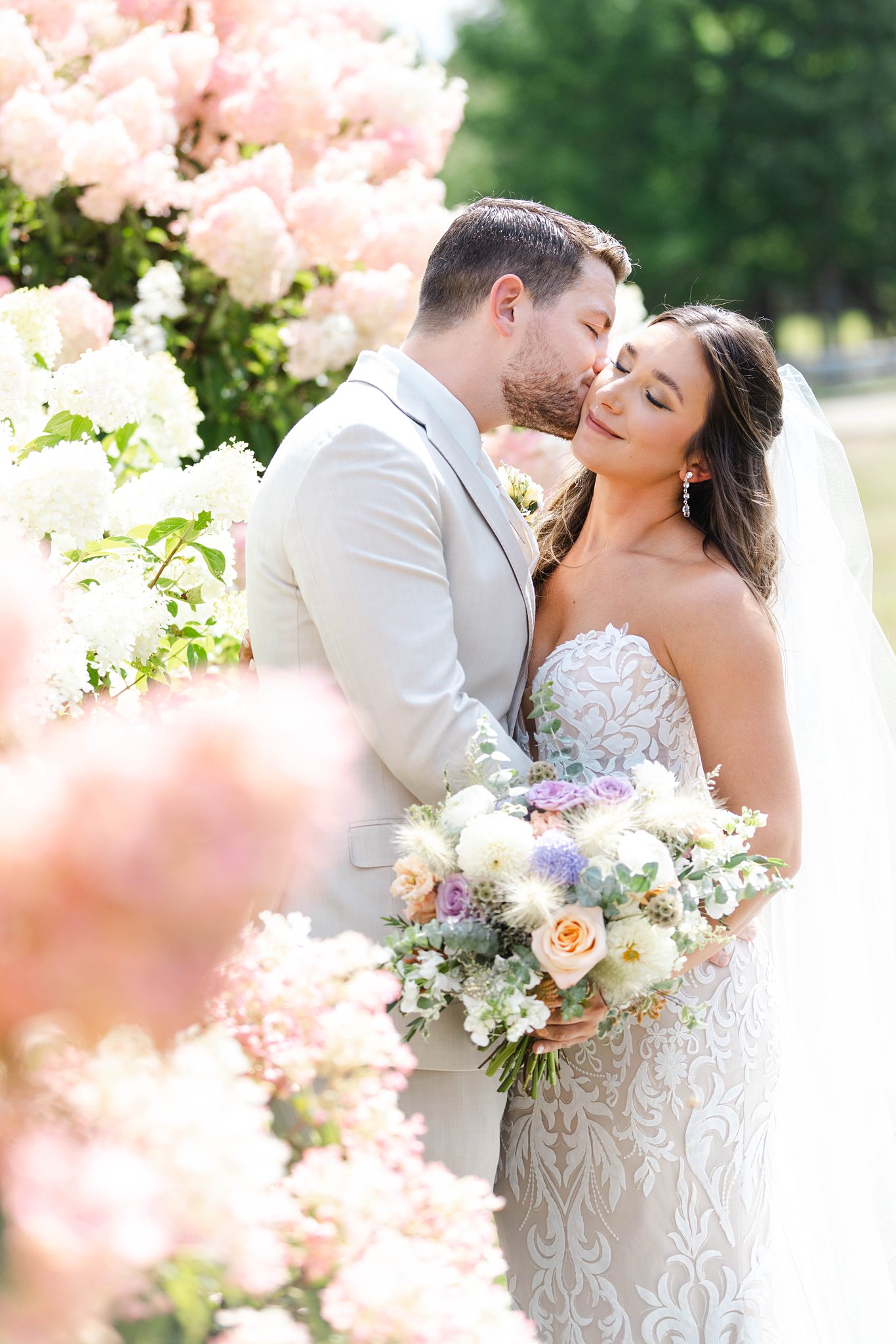 Timeless garden wedding portraits in the Adirondacks